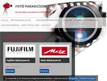 Tablet Screenshot of foto-paradicsom.hu